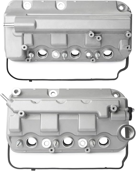 Aluminium Front Rear Engine Valve Cover Compatible with 2008-2017 Honda Accord Crosstour Pilot Odyssey Crosstour Ridgeline, for Acura TL RDX 3.5L Replace 12320-R70-A00, 12310-R70-A00, 12310-R70-A10