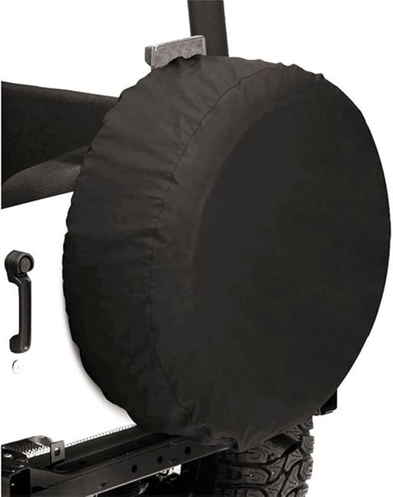 Bestop Tire Cover Black Diamond 6103235 for Jeep & Universal | Fits 32 in x 12 in size, Black Diamond,