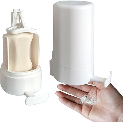 Soap Grinder for Bar Soap Wall-Mounted, No Drilling Waterproof Soap Container Cheese Grinder for Travel Kitchen Bathroom One, White, NO SOAP, NO Desiccant