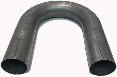 2.25 2 14 180 Degree U Bend Exhaust Turbo Pipe Mandrel Bend Aluminized Mild Steel Khaos Motorsports