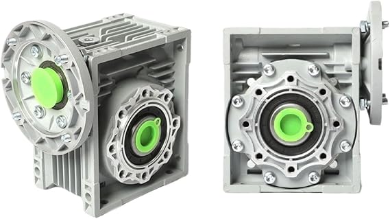 Worm Gear Reducer Worm Gearbox NMRV063 Input 14/19/24mm Output 25mm Ratio 5:1-100:1 Motor 0.18kW-2.2Kw Worm Gear #94(Ratio 60 to 1,Input 14 FL 71B14)