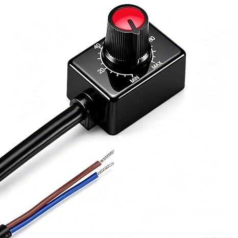 1 x DC 0/1-10V LED Dimmer Mini Controller Rotary Switch PWM Dimming with Button Cap for 0/1-10V Dimmable LED Driver to Control Interior Lighting Growth Lamp