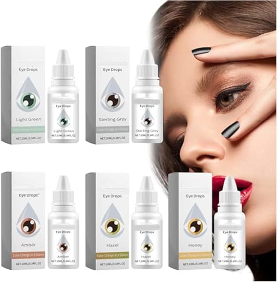Drops Eye Color Changer,Drops Change Your Eye Color, Irisink Eye Drops, Eye Color Changing Drops, Irisink Pro Eye Drops, Colorful Irisink Eye Drops,Change Eye Color Drops (Mix 5PC)