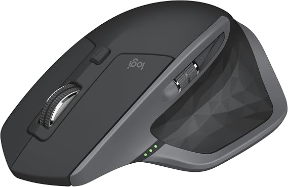 Logitech MX Master 2S Wireless Mouse with Flow Cross-Computer Control and File Sharing for PC and Mac, Graphite