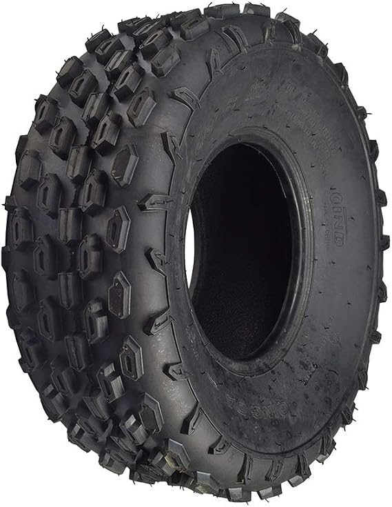 AlveyTech 19x7.00-8 Knobby Tire for the Coleman BT200X, CT200U Trail, CT200U-EX/EXR Mini Bike and AT125-EX & AT125-UT ATV - Replacement 19x7-8 Tires with QD113 Tread for Mini Bikes and ATVs