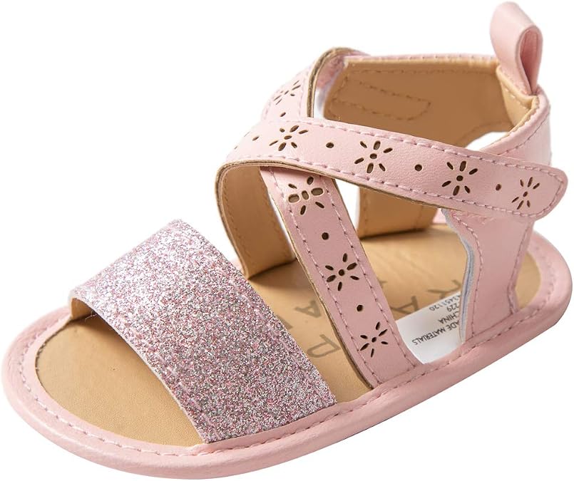 Infant Baby Girls Sandals with Princess Dress First Walker Shoes