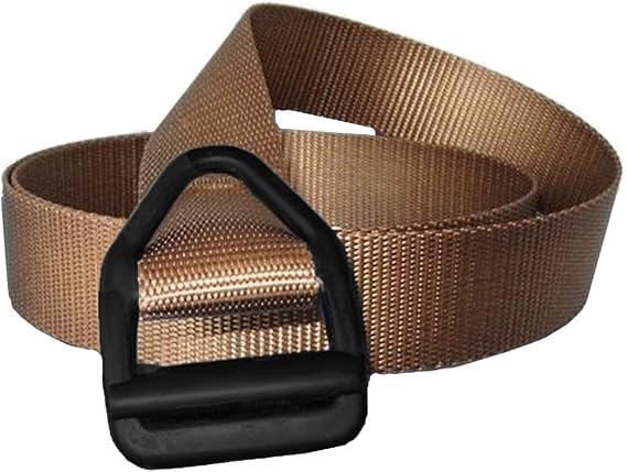 Bison Designs Light Duty Black Buckle Belt - Coyote Brown
