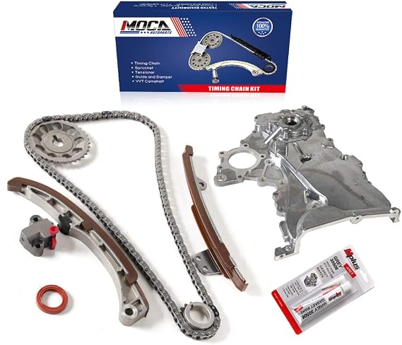 MOCA Timing Chain Kit Oil Pump for 2004-2012 for TOYOTA Yaris & for TOYOTA Echo Prius & 2004-2005 Scion xA xB 1.5L L4 DOHC