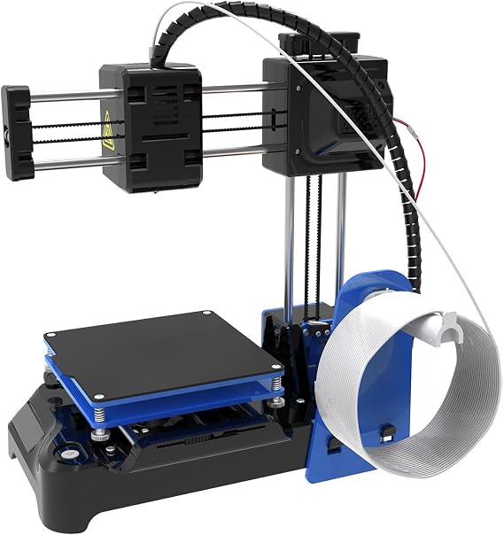 Generic FDM Mini 3D Printer Quiet High Accuracy Fast Heating 4x4x4in Printing Volume with 4G Card for Beginners Kids Easy Assembly (GB Plug)