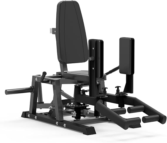 Hip Abductor Machine, Inner and Outer Thigh Machine, Abductor Adductor Machine, Hip Abduction Machine with 6 Levels Gear System & 4-Position Backrest Adjustment, Home Gym Equipment