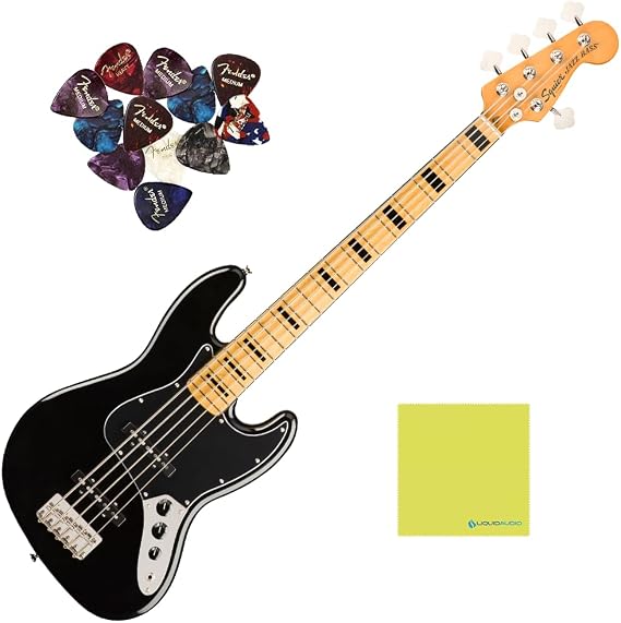 Fender Jazz Bass V Squier Classic Vibe '70s, Maple Fingerboard, Black