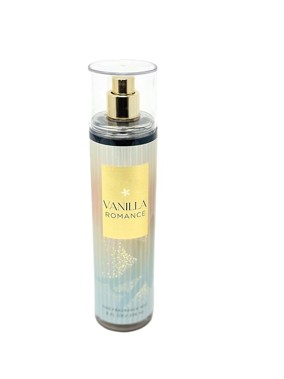 Bath and Body VANILLA ROMANCE Fine Fragrance Mist 8 Fl oz Smells Like fresh cardamom, vanilla absolute and captivating woods Pack of 1 (Packaging Varies)