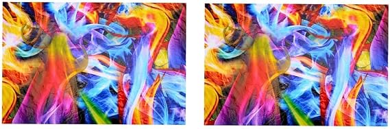 2X Rainbow Flames Hydrographic Film Water Transfer Printing Film Hydro Dip Film 50cmX100cm