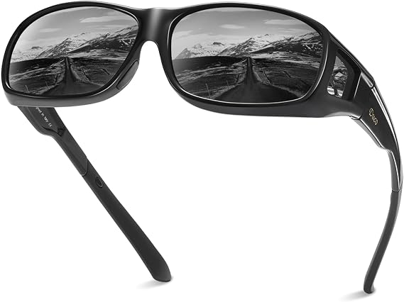 DUCO HD Polarized Sunglasses That Fit Over Glasses for Men Women 8954