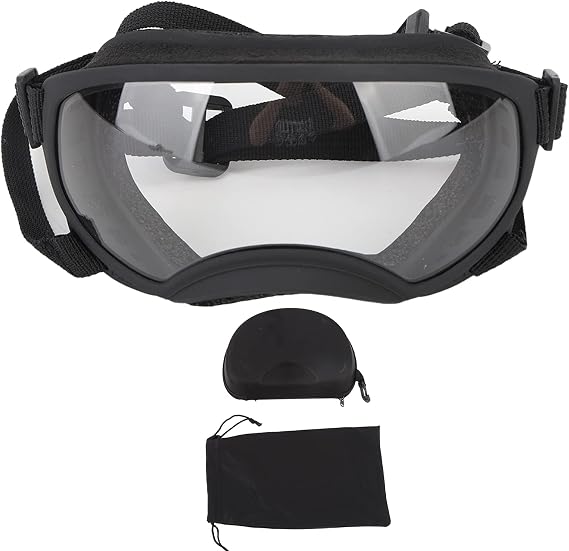 Dog Sunglasses, UV400 Protection, Windproof & Fog-Resistant, One Size Fits All Pet Goggles for Outdoor Adventures, Beach, Hiking, Running, Camping, Daily Use