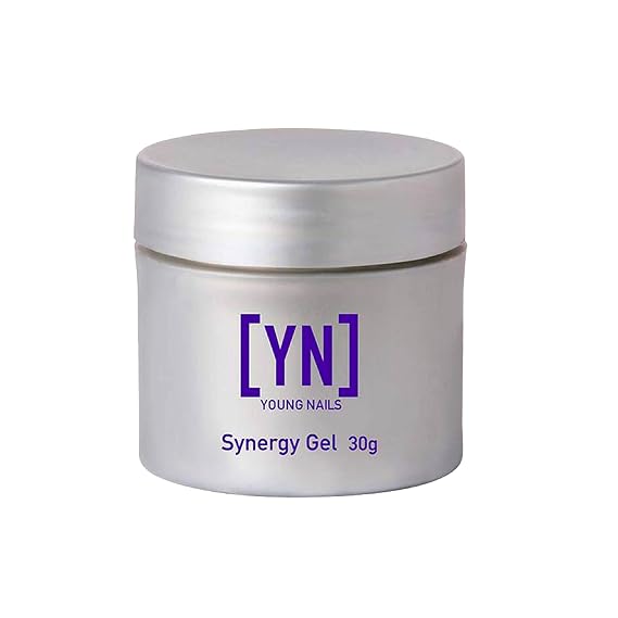 Young Nails Synergy Gel System, Building Gel - Hard Builder Gel, Superior Adhesion & Strength, Structured Nail Gel Builder - Flex Gel, Clear, 30g