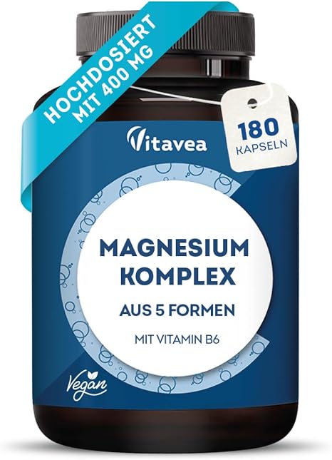 Magnesium Complex High Dose – 5 High-Quality Forms – 180 Capsules