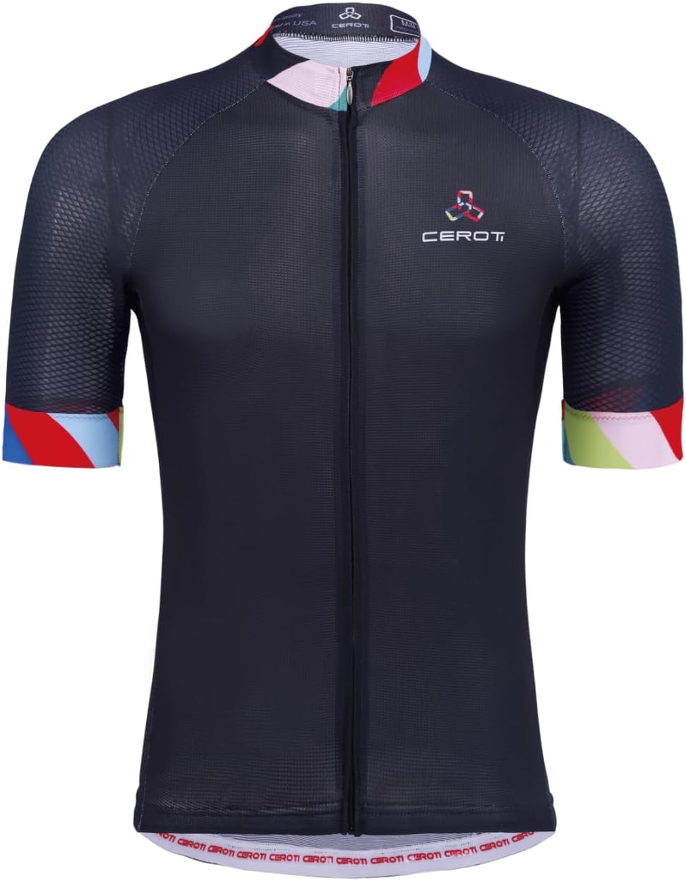 CEROTIPOLAR Snug Fit Men AirCool Cycling Jersey Bike Shirts UPF50,PRO Dry Fit Light Weight Fabric