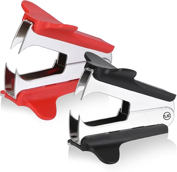 Ultimate Stationery Staple Remover Tool 2 PK Staple Puller Pinch Jaw | Use for Office, School, Home, Clip-Style Mechanism, Heavy Duty