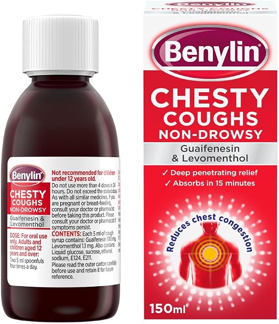 Benylin Chesty Coughs Non Drowsy, 150 ml