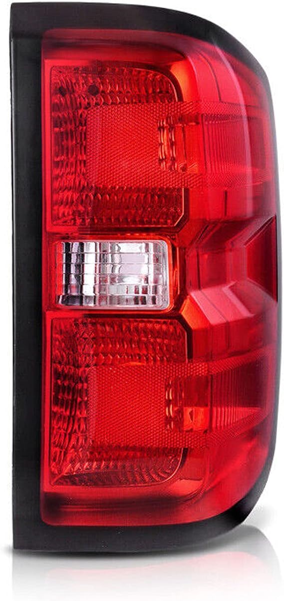 MOCW Right Tail Light Compatible with 2014-2018 Chevrolet Silverado 1500 2500 HD 3500HD, GMC Sierra 3500 HD Taillight Brake Lamps Halogen Bulb and Harness Included, Right Passenger Side