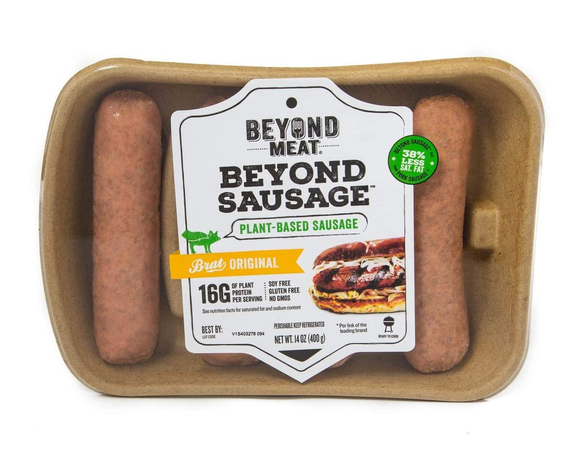 Beyond Meat Brat Original Plant-based Sausage, 14 oz 2 Pack, 8 Links Total