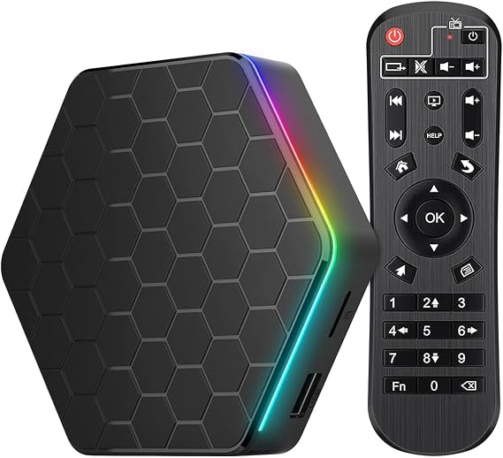 2024 Android Box 12.0:Smart TV Box 4GB RAM, 64GB ROM, 4K/6K, Wi-Fi 6, Allwinner H618 Quad-Core Chip, Dual-WiFi, Bluetooth 5.0, 3D HDR, Ethernet.