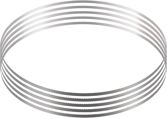 VEVOR Band Saw Blade, 83.5x0.63x0.02 inch, 5 PCS/Pack Meat Bandsaw Blades for Replacement, Carbon Steel Blade, Meat Cutting Blade Wrapped by Rust-Proof Paper, Fit for Commercial Bone Saw Machines
