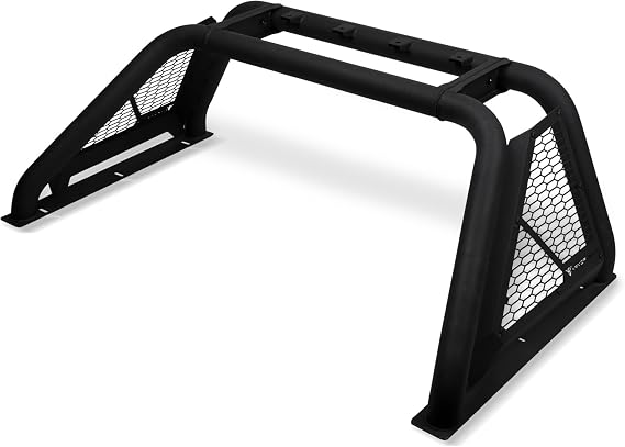 Armordillo CRB Roll Bar Chase Rack for 1/2 Ton Full Size Trucks|LED Light Mounts|Compatible with 2009-2024 Ford F150 F-150 Raptor|8729861|CR-B Chase Rack|Chase Bar|Textured Black