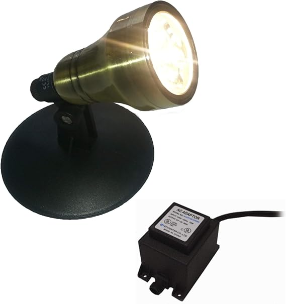 Ignite LED Lighting - (1) 4 Watt Polished Brass LED Light, Includes 6 Watt Transformer