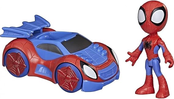 Marvel Spidey and His Amazing Friends Spidey Action Figure and Web-Crawler Vehicle, for Kids Ages 3 and Up