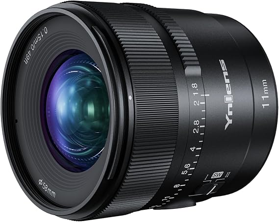 YONGNUO YN11mm F1.8 Fixed Prime Lens for Sony, Auto Focus APS-C Frame
