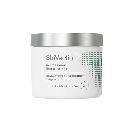 StriVectin Daily Reveal Exfoliating Face Pads, 60 Count | Polishing Away Dead Skin, Smooth and Soft Skin, Resurfacing Treatment