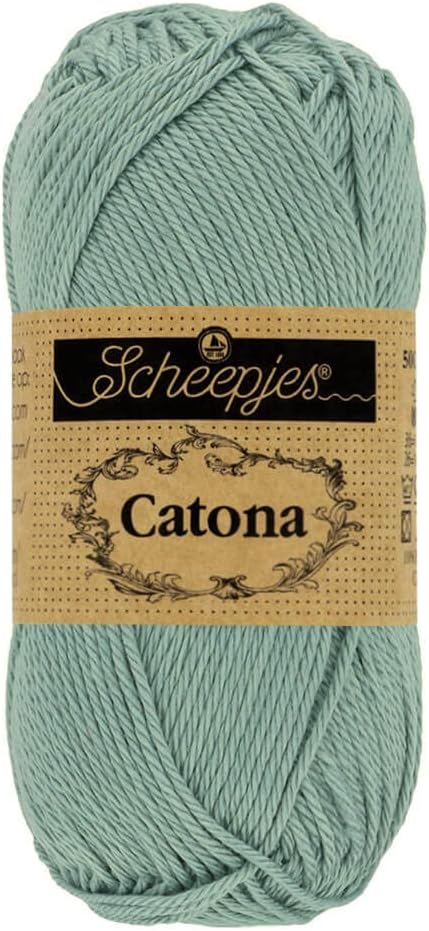 Scheepjes Catona 50 g Cotton Yarn, Color 074 Mercury, 1 Ball