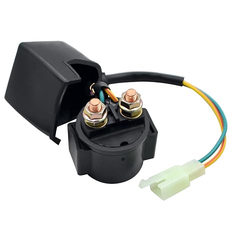AHL Starter Solenoid Relay Compatible with 4-Stroke GY6 50cc 125cc 150cc 200cc 250cc Dirt Bikes Scooters Go Kart Dne Buggys Quad 4 Wheelers Pocket Pit Bike Moped Roketa SSR Taotao Sunl Coolster