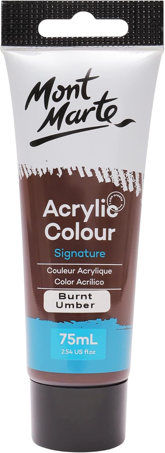 Mont Marte Acrylic Paint Studio 75ml - Burnt Umber
