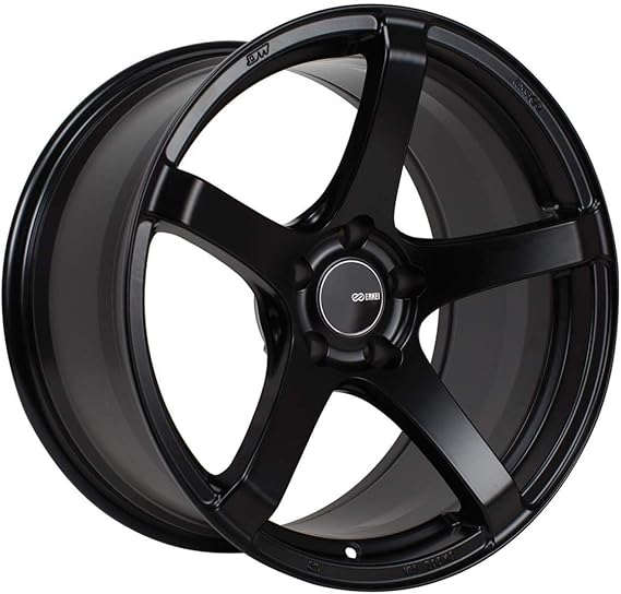Enkei 476-885-8045BK KOJIN Tuning Wheel 18x8.5 +45 5x100 Black Paint