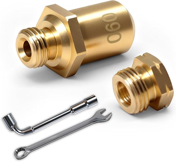 W11126051 Range Oven LP Conversion Kit Fit for Whirlpool KitchenAid Maytag Jenn-Air Range, Replaces W10566537 AP6048267, Ultra Durable Brass LP Gas Orifice Kit