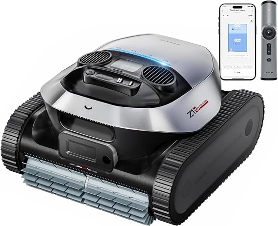 DREAME Robotic Pool Cleaner, 8000 GPH Strong Suction, 180-300 Mins Runtime, Smart Navigation Mapping, Automatic Cleaning for Wall, Waterline, Inground and Above Ground Pools