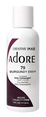 Adore Semi-Permanent Haircolor 4 Ounce 118ml 6 Pack 079 Burgundy Envy