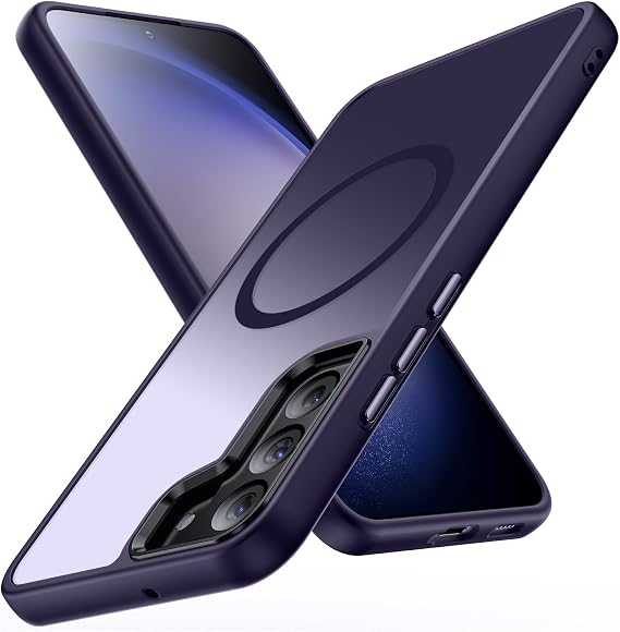 Magnetic for Galaxy S21 FE Dark Purple(TPU+PC)