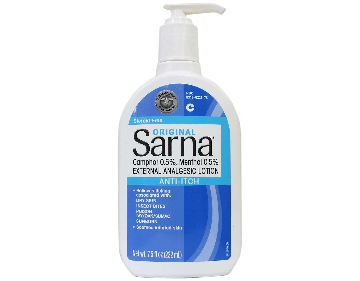 Sarna Anti-Itch Lotion Original 7.50 oz Pack of 10