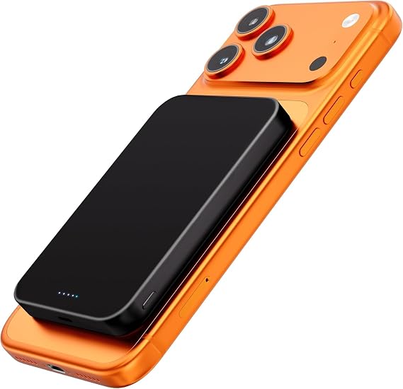 Power Bank, Ultra-Thin 10,000mAh Magnetic Wireless Portable Charger, 22.5W Fast Charging Battery Pack,  with USB-C Cable, Designed for iPhone Air /17/16/15/14/13/12