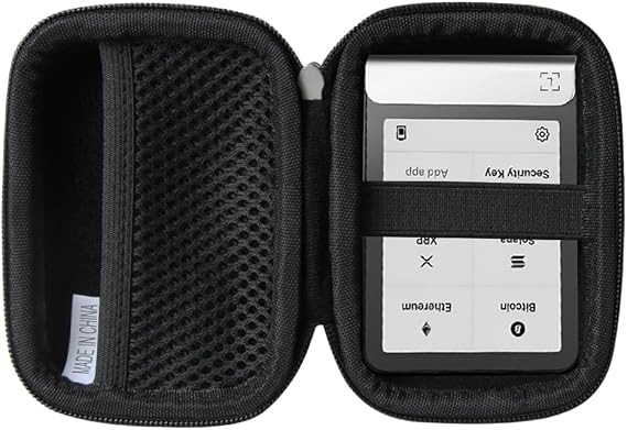 Hermitshell Hard EVA Travel Case fits Ledger Flex/STAX BTC Bitcoin Wallet Hard Case, Ledger Secure E Ink Touchscreen Crypto Wallet Protective Case (Case Only) (Black)