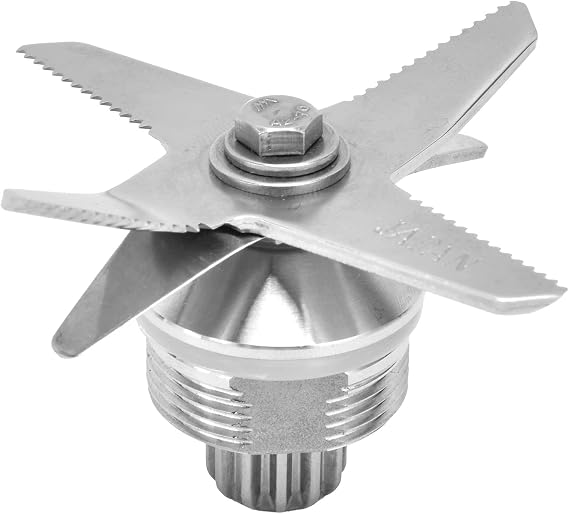 Blender Blade Assembly, Premium Stainless Steel Blender Replacement Parts, 6 Fins Juicer Extractor Blade Compatible with & Blender Standard Containers