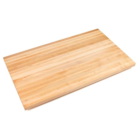 John Boos Blended Maple Butcher Block Countertop - 1-1/2" Thick, 84"L x 36"W, Oil Finish