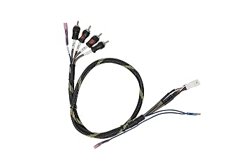 Can-am Maverick R BRP Go Front & Rear RCA Output Harness Plus Remote - Add a Amplifier to OEM Display