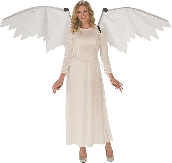 Rubies White Mechanical Angel Wings for Adults, Unisex No Size