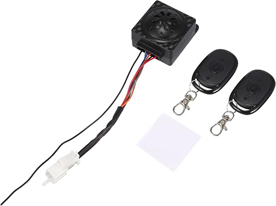 uxcell DC 48-72V Motorcycle Keyless Anti-theft Security Alarm System Set