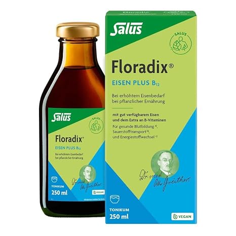 Floradix Eisen plus B12 vegan Tonikum 250 ml